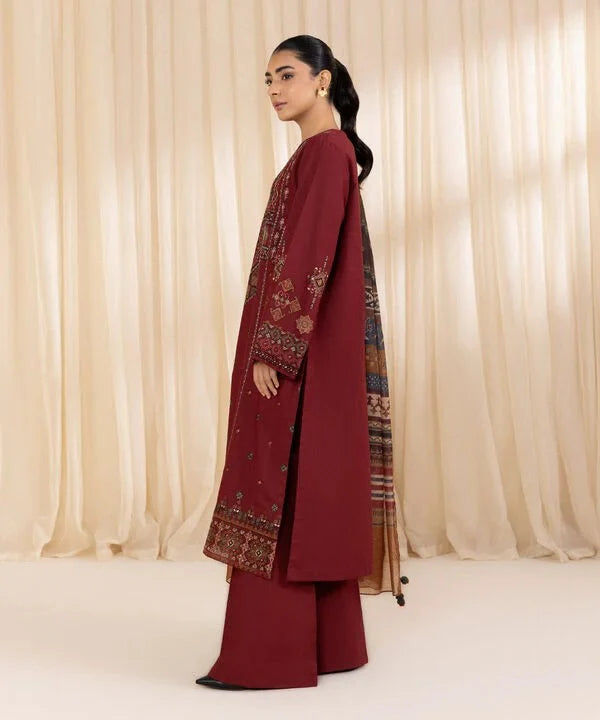 SAPPHIRE Premium Dhanak 3-Piece Ensemble