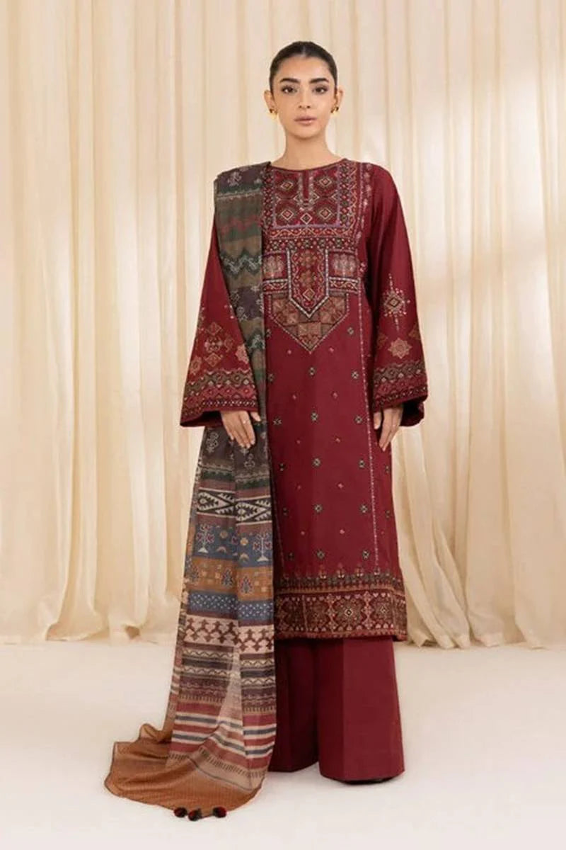 SAPPHIRE Premium Dhanak 3-Piece Ensemble