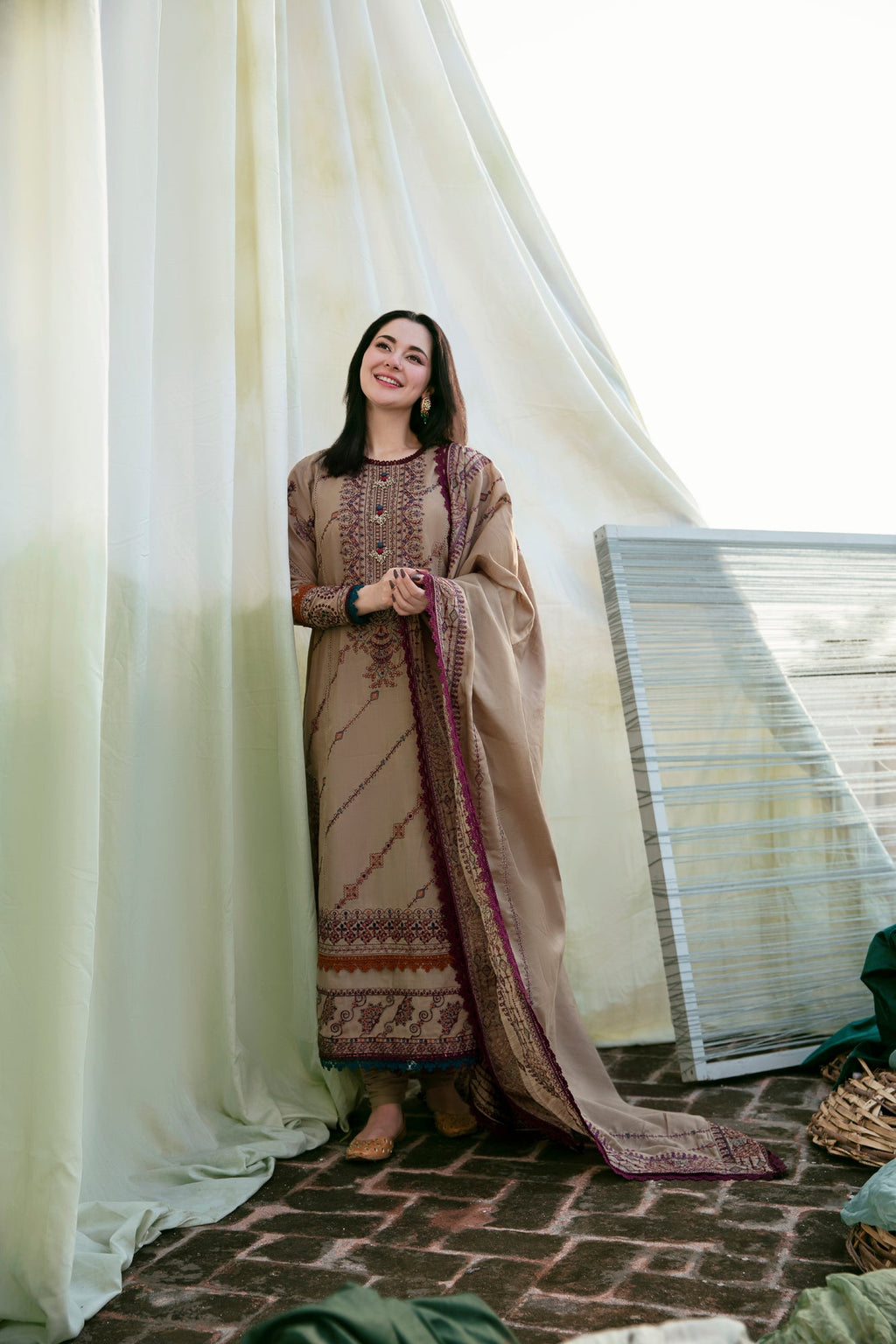 Embroidered Dhanak  Collection