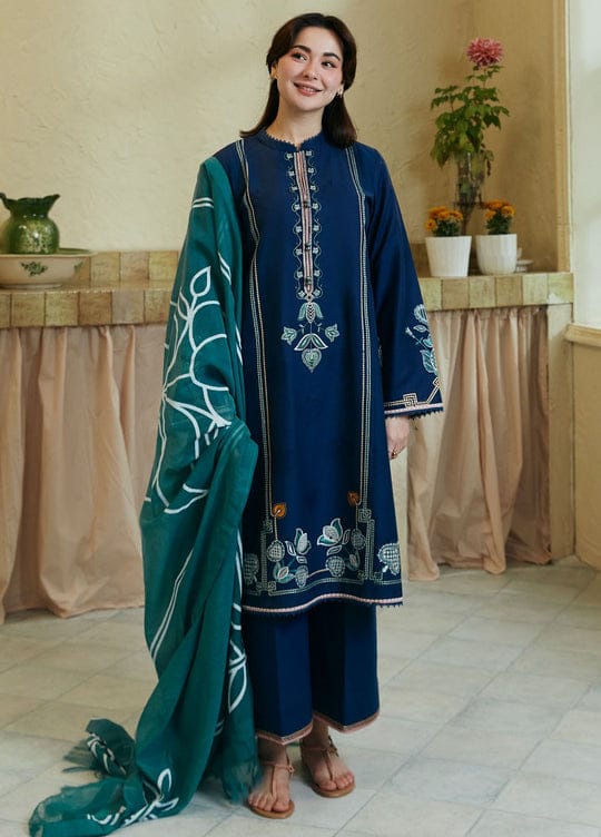 Heavy Embroidered 3PC Suit with Pashmina Shawl