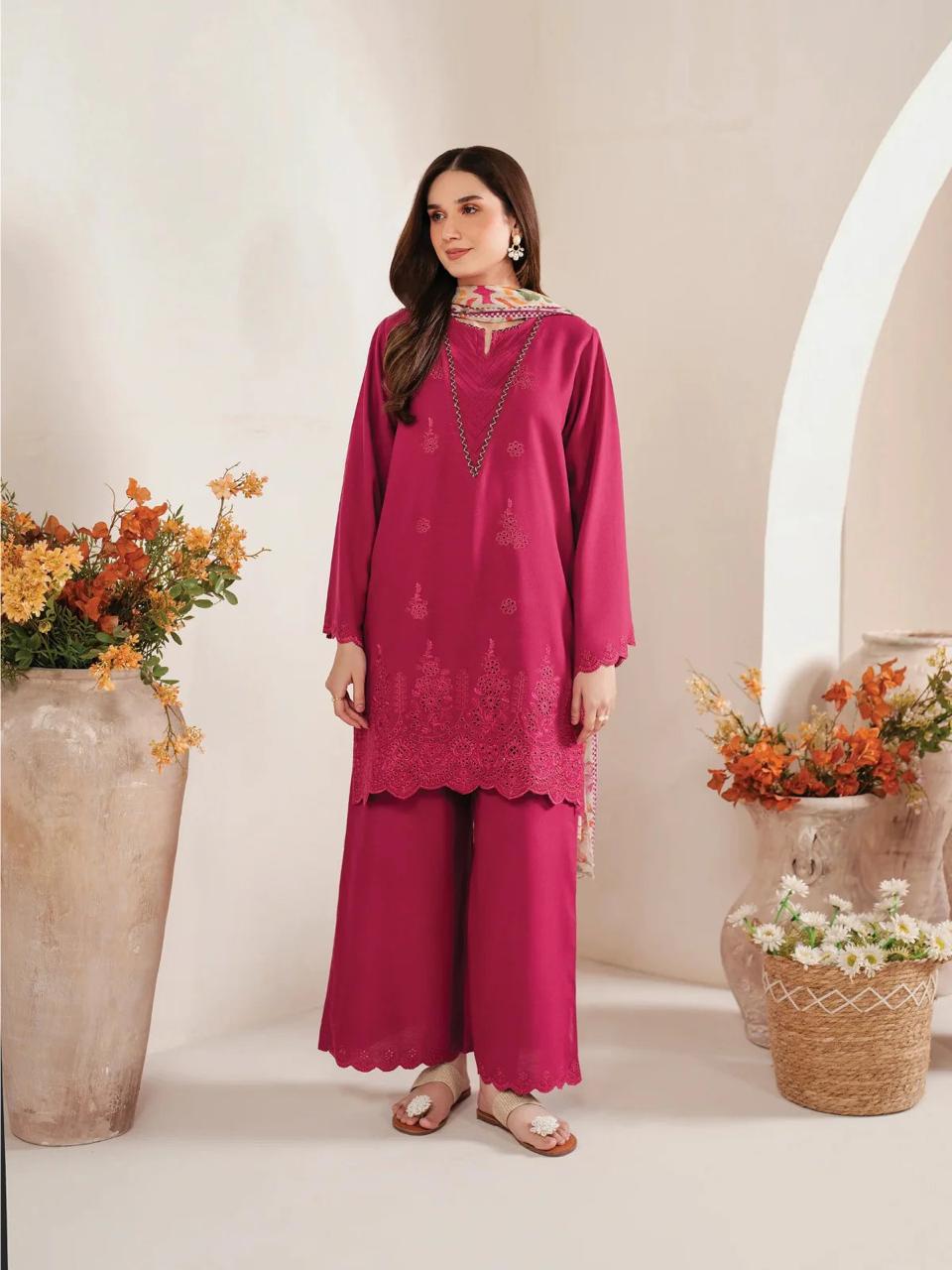 SAPPHIRE DHANAK | 3-PC Embroidered Set