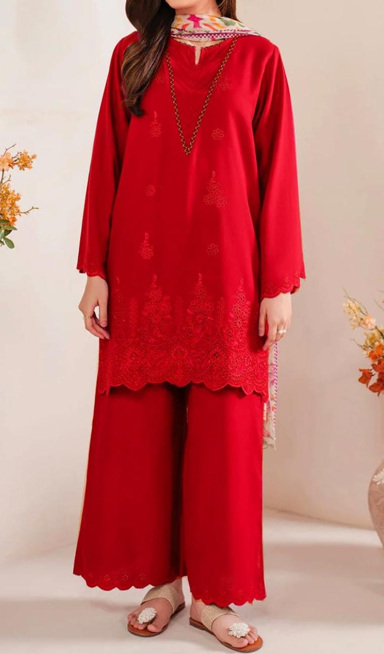 SAPPHIRE DHANAK | 3-PC Embroidered Set