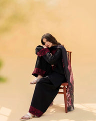 ZAROON DHANAK 3-PC Embroidered Suit Set